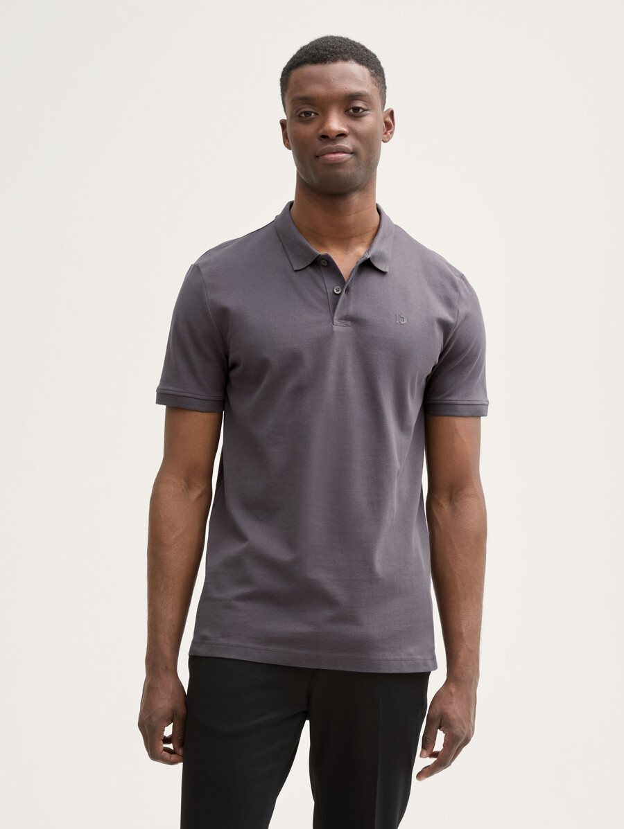 polo de piqué de algodón