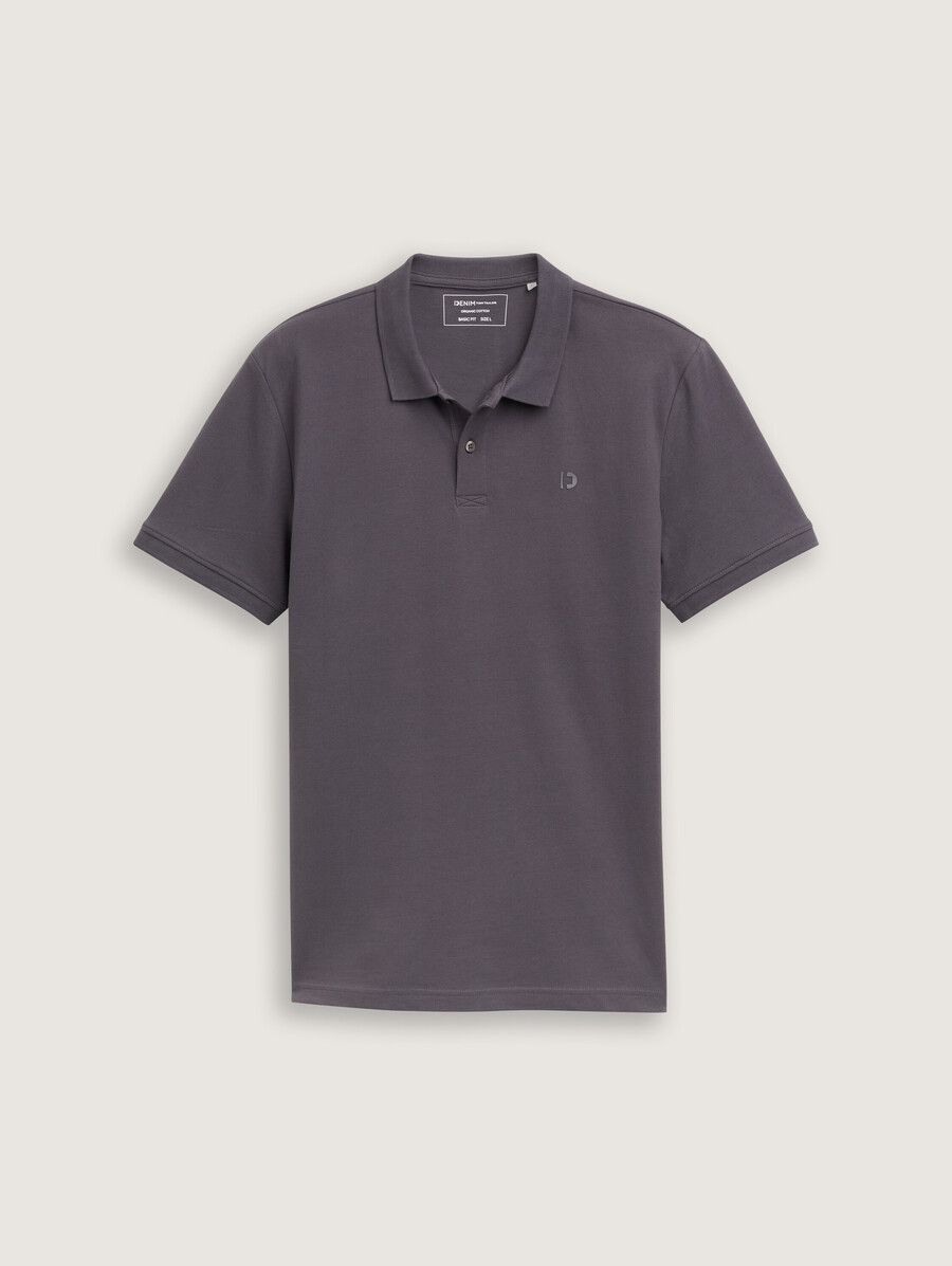 polo de piqué de algodón