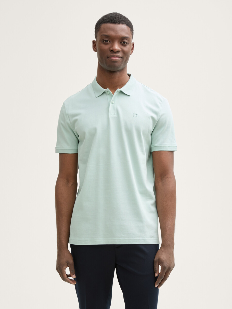 polo de piqué de algodón