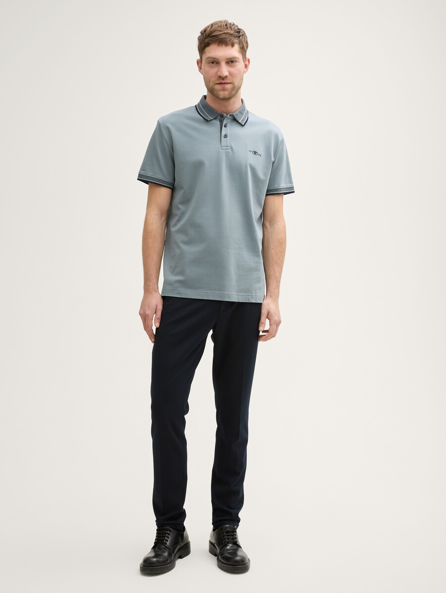 polo de piqué con elástico