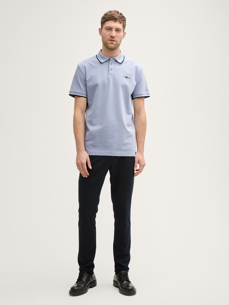polo de piqué con elástico