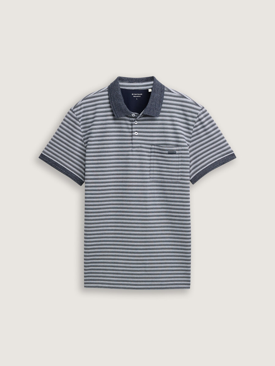 polo de piqué con bolsillo en el pecho