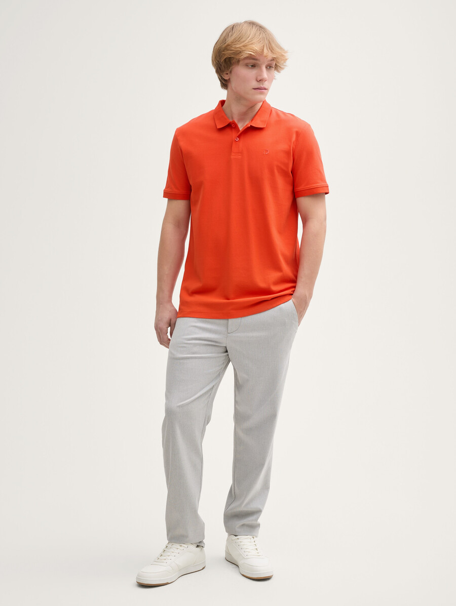 polo de piqué de algodón