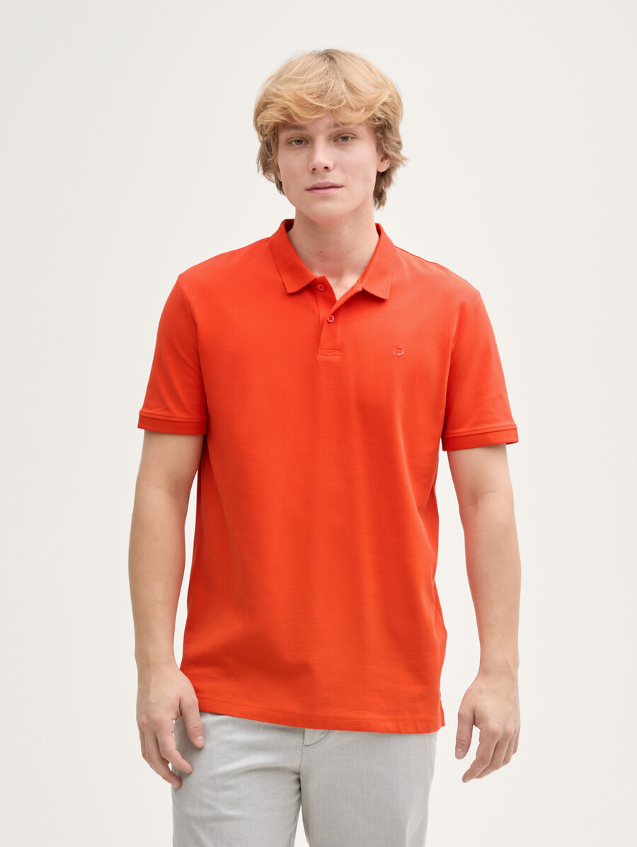 polo de piqué de algodón