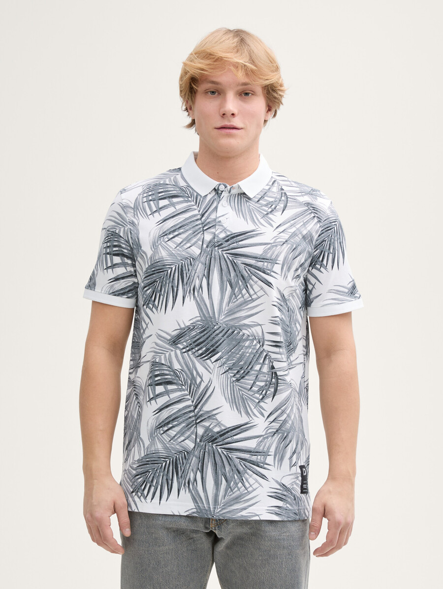 polo de piqué con estampado