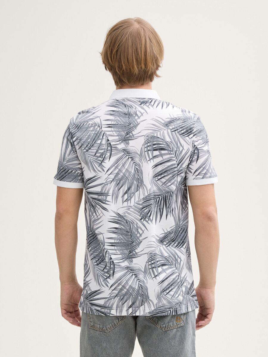 polo de piqué con estampado