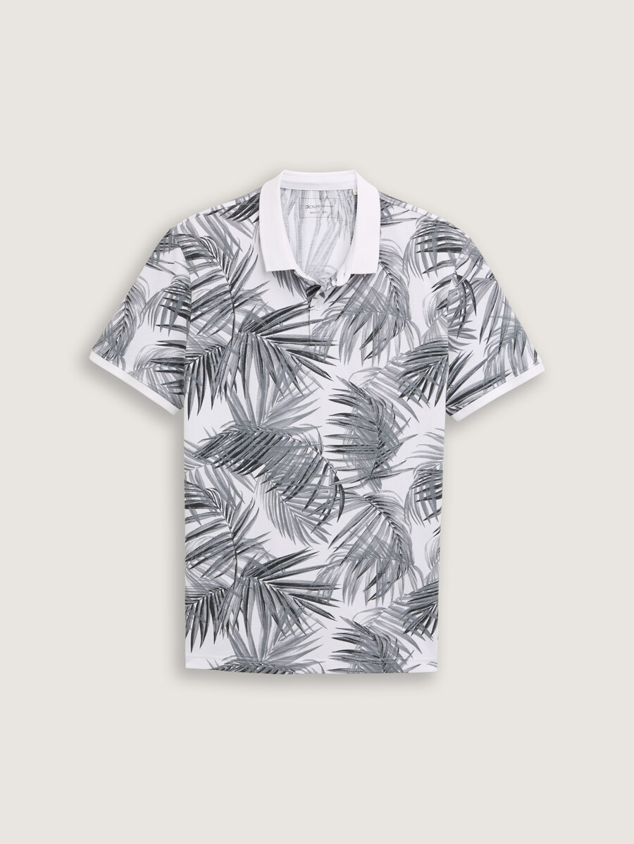 polo de piqué con estampado
