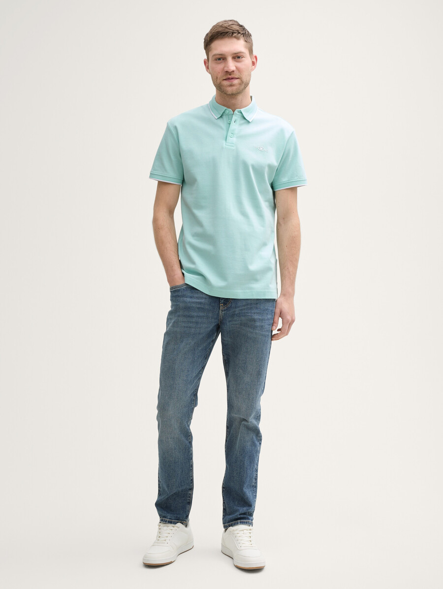 polo de piqué con elástico