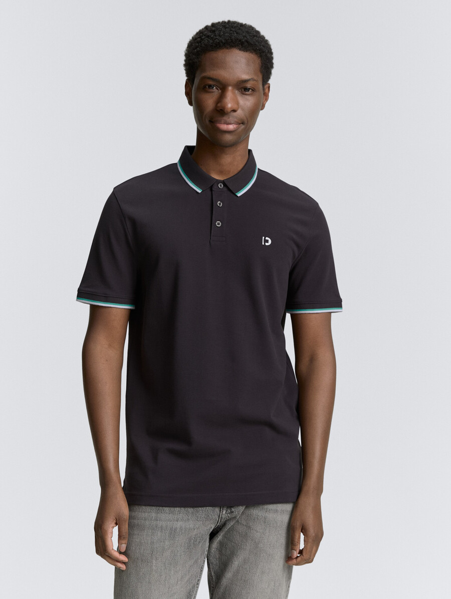 polo de piqué con estampado de logotipo
