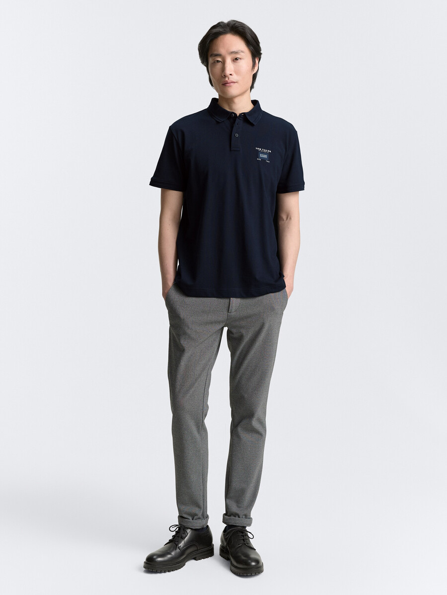 polo de piqué con elástico