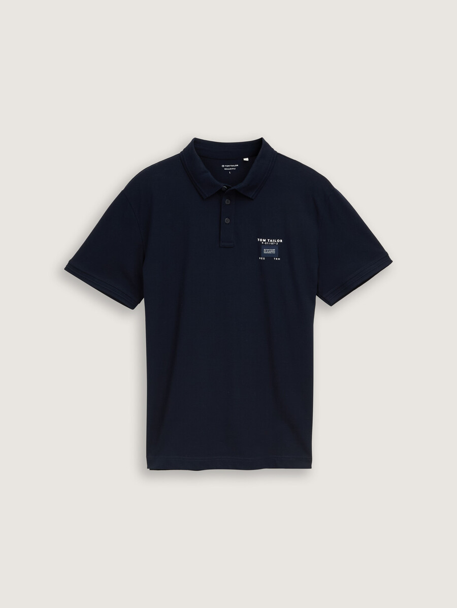 polo de piqué con elástico