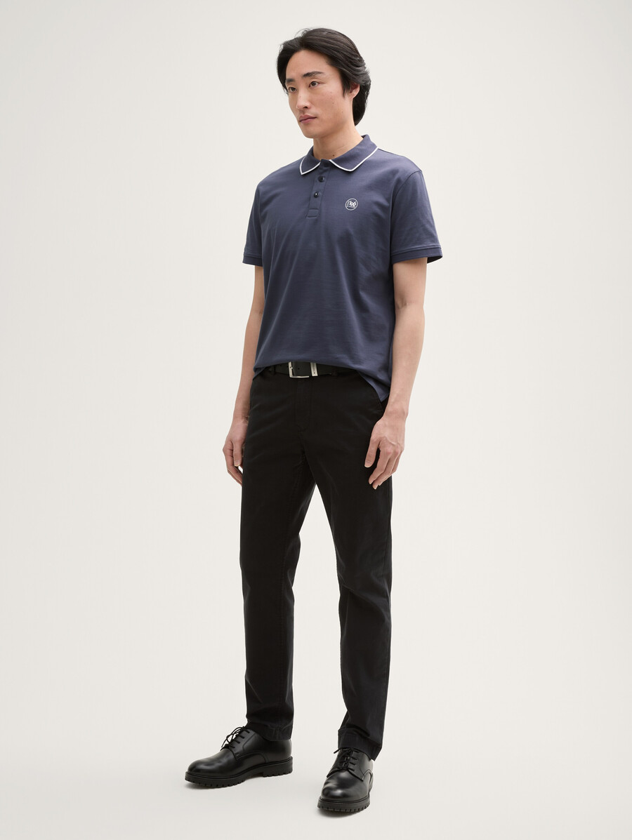 polo de piqué con estampado