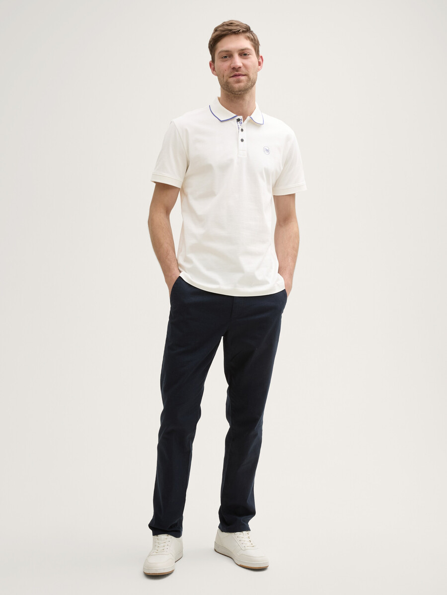 polo de piqué con estampado