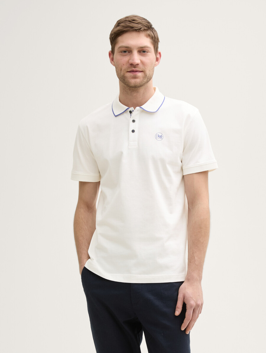 polo de piqué con estampado