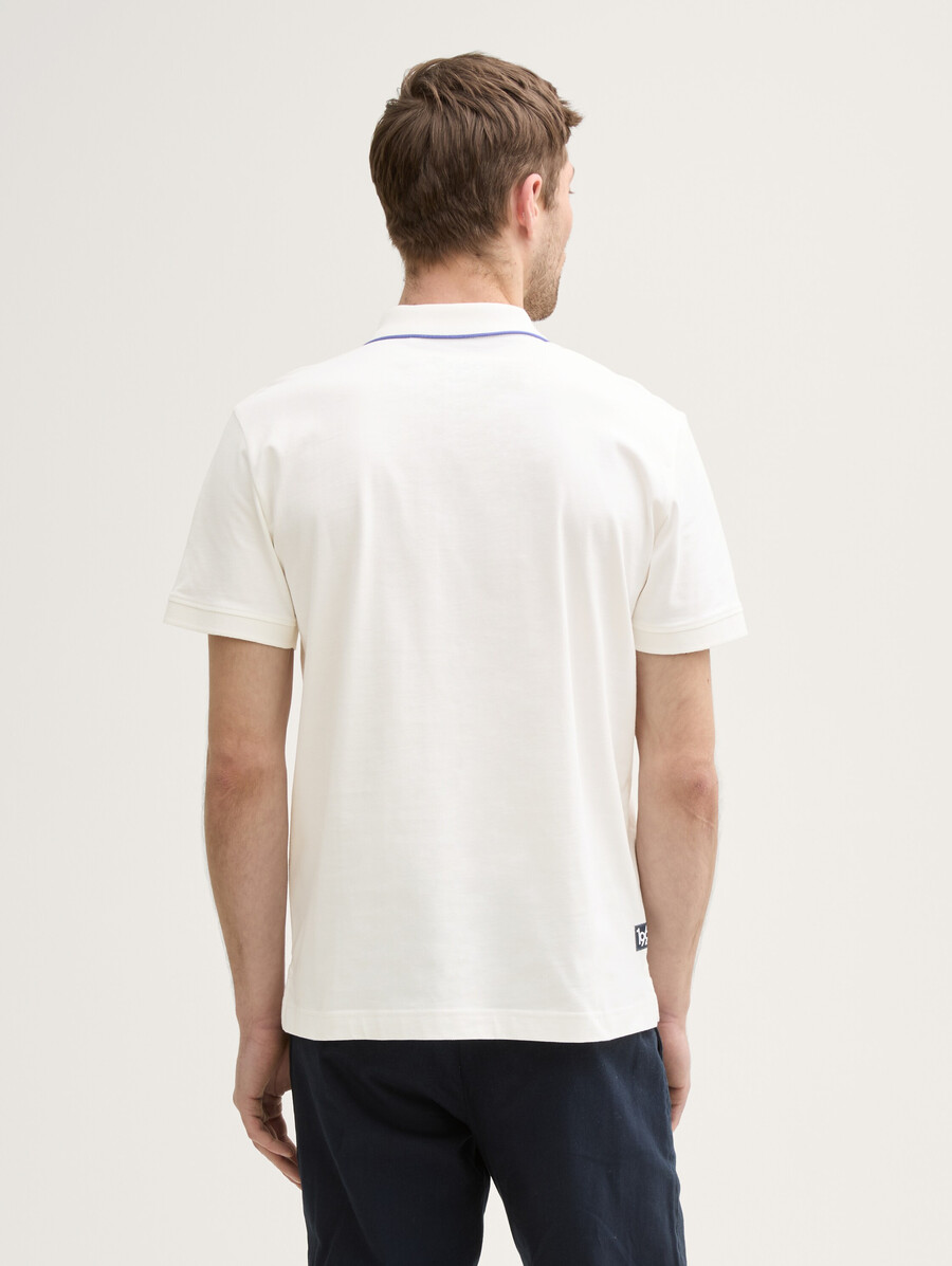 polo de piqué con estampado