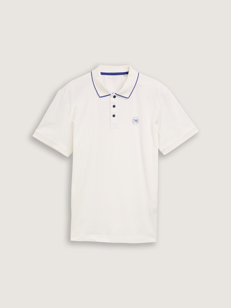 polo de piqué con estampado