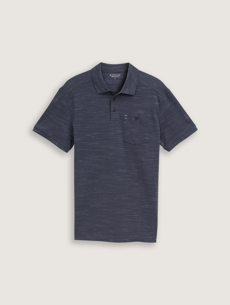 camisa polo con bolsillo en el pecho