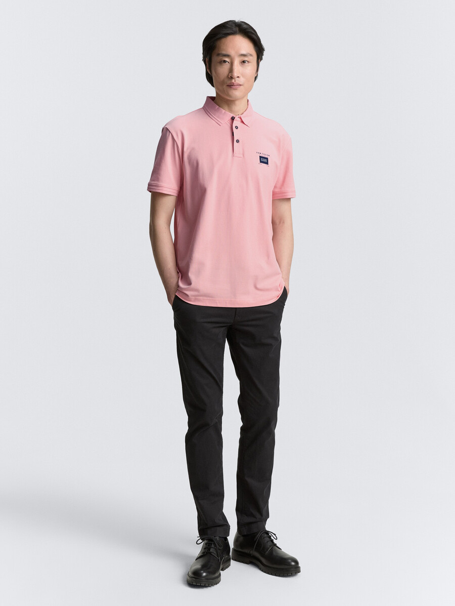 polo de piqué con elástico
