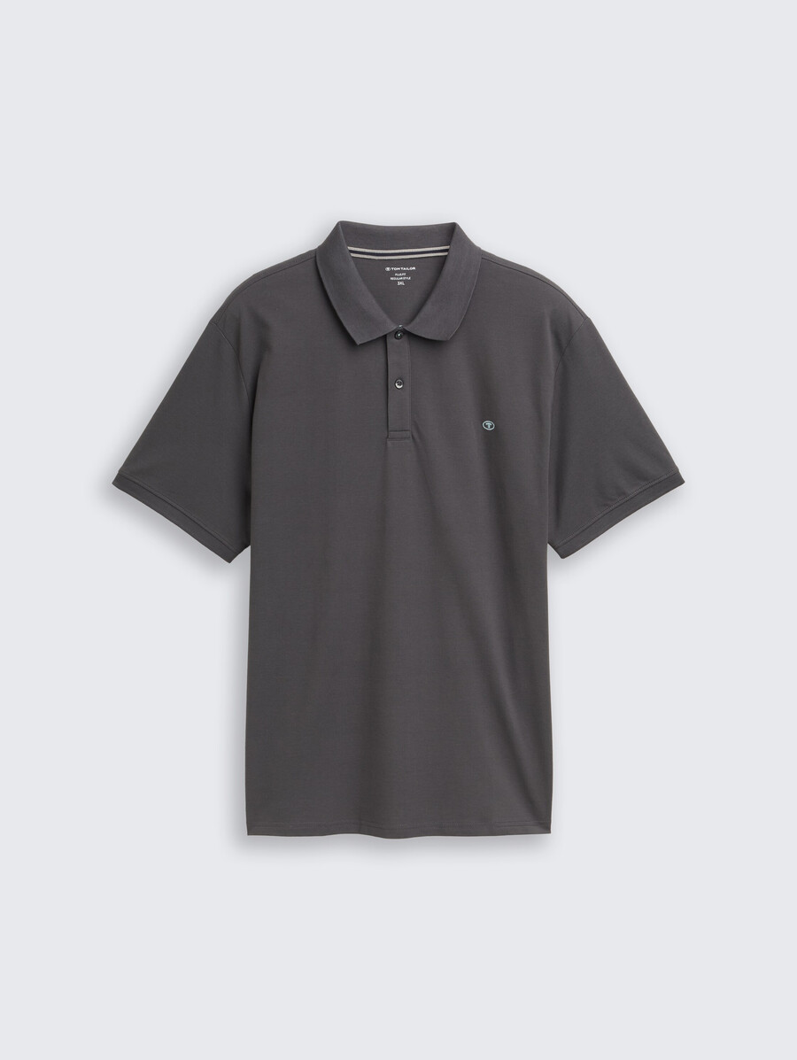 talla grande - polo de piqué con logotipo bordado
