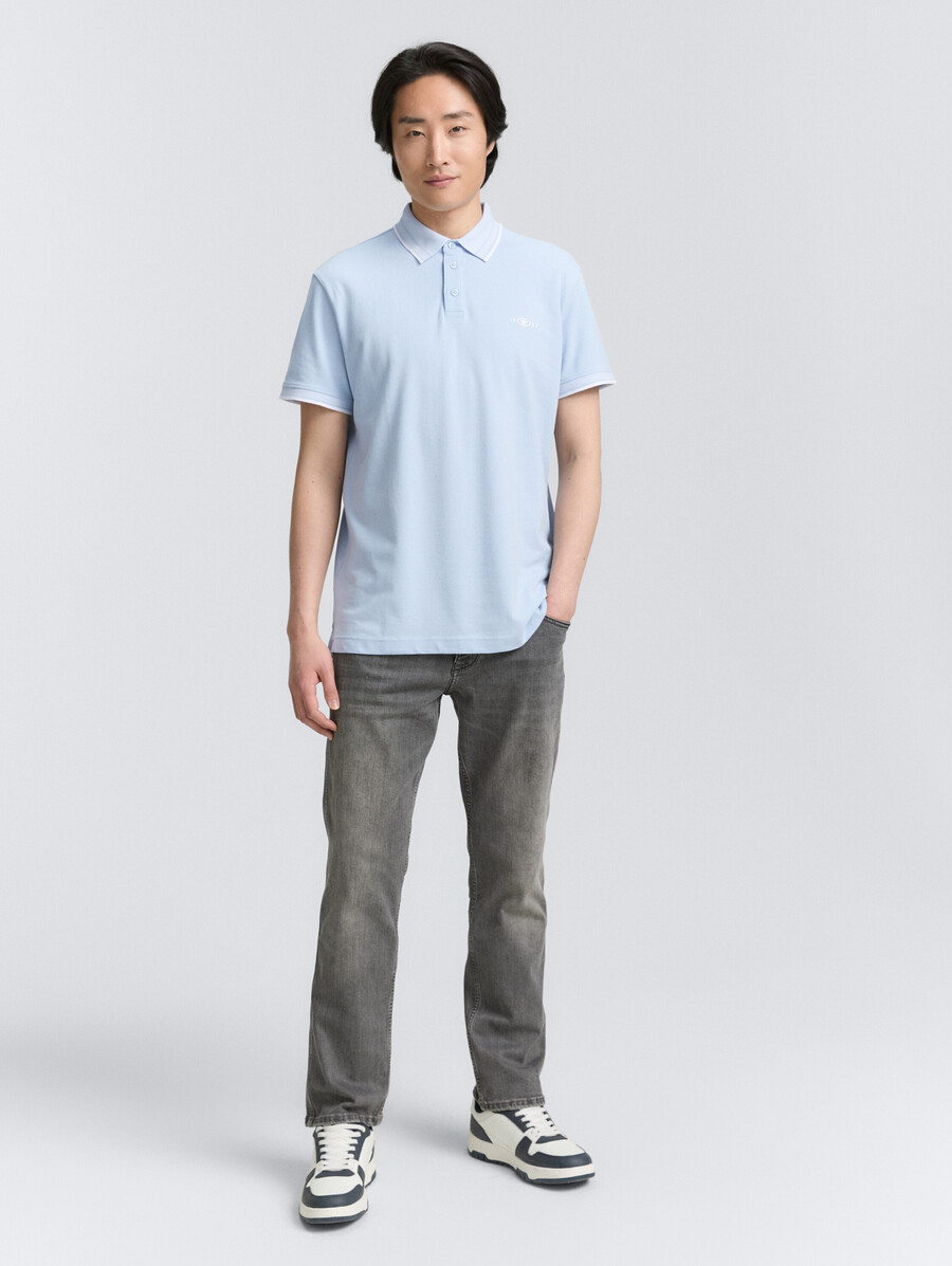 polo de piqué con elástico