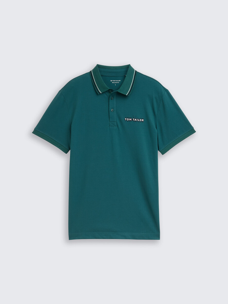 polo de piqué con estampado