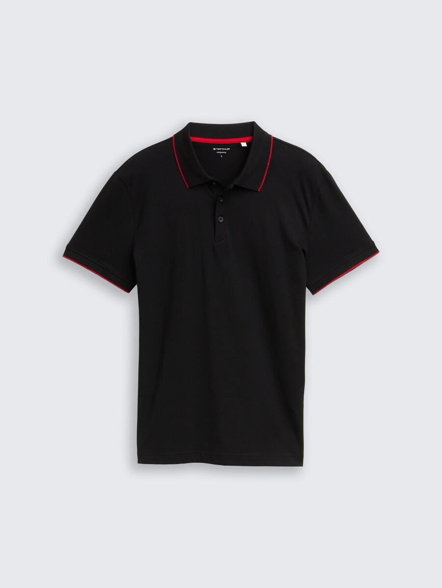 polo de jersey ajustado con elástico