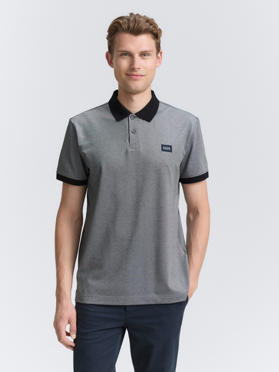 polo de piqué con elástico