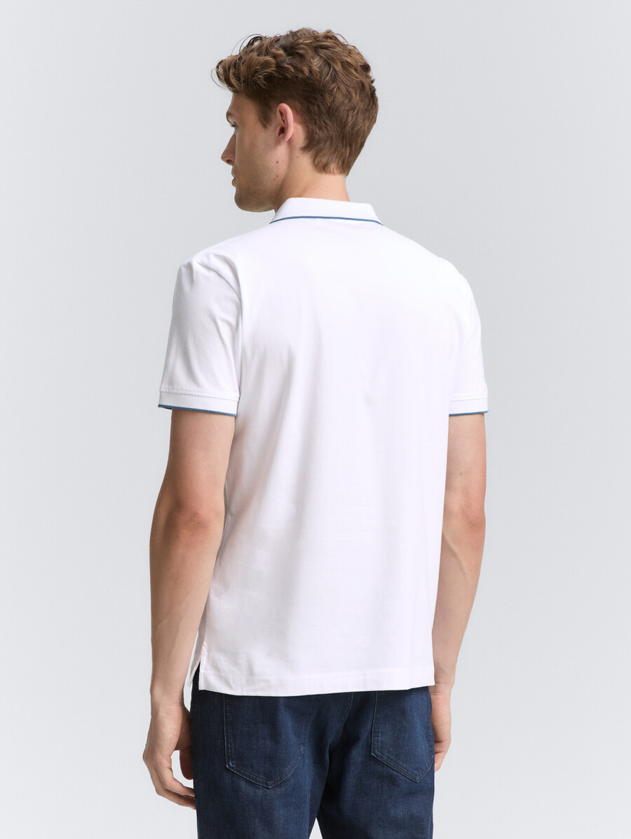 polo de jersey ajustado con elástico