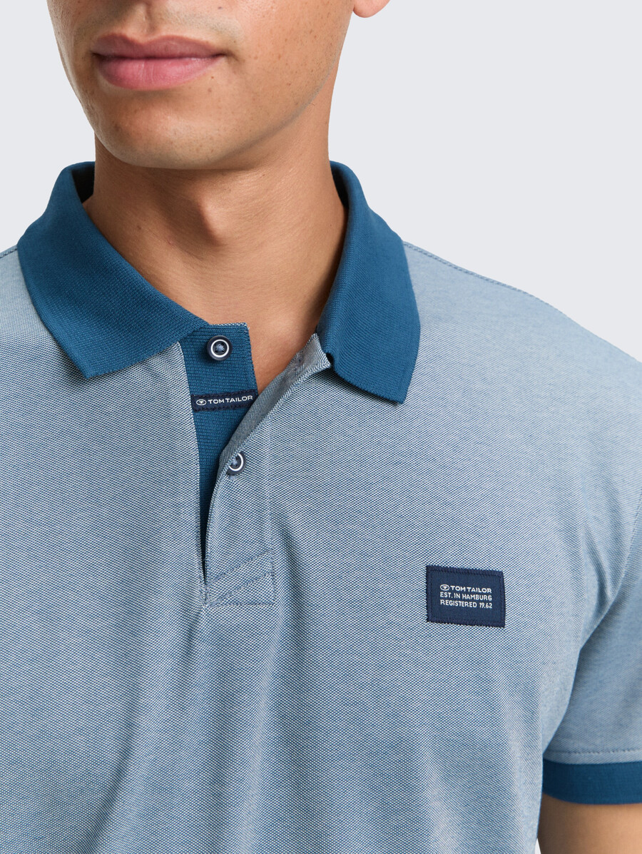 polo de piqué con elástico