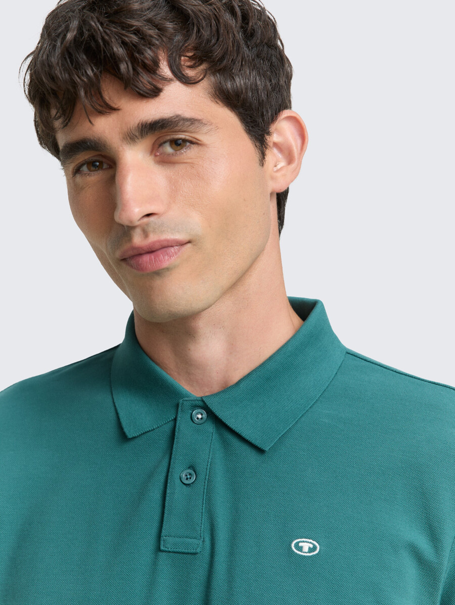 polo de piqué de manga larga