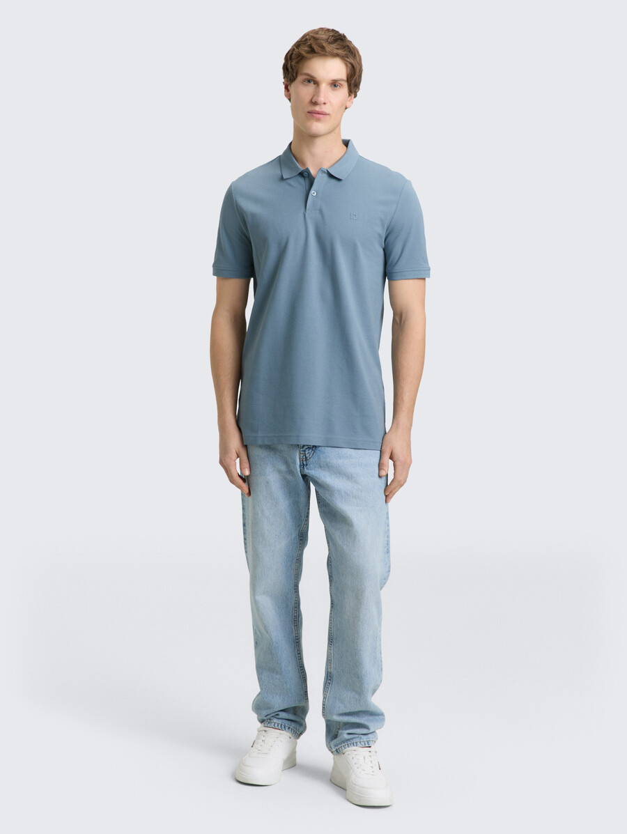 polo de piqué de algodón