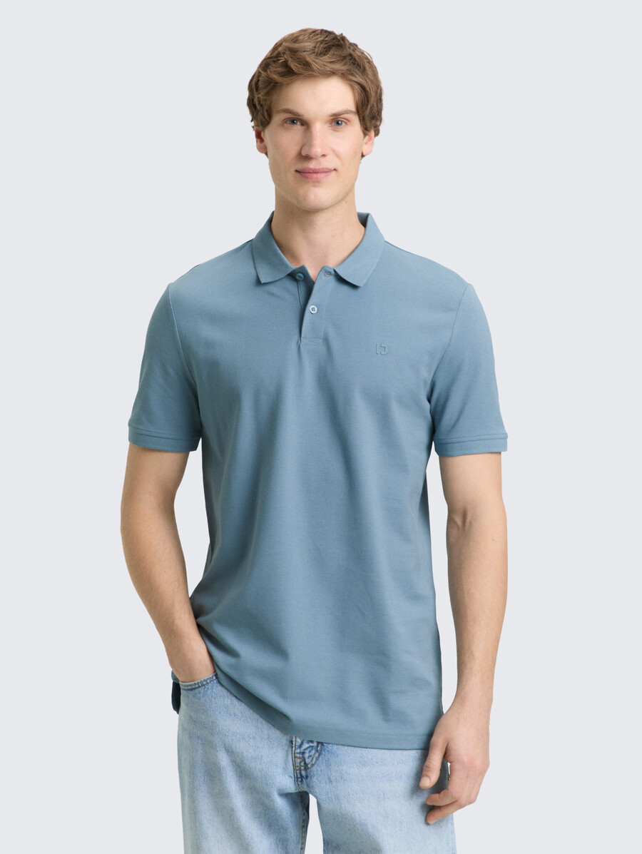 polo de piqué de algodón