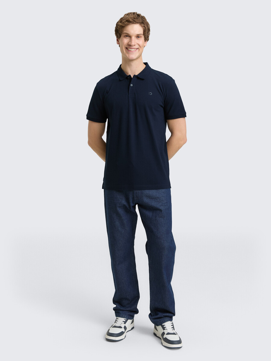 polo de piqué de algodón