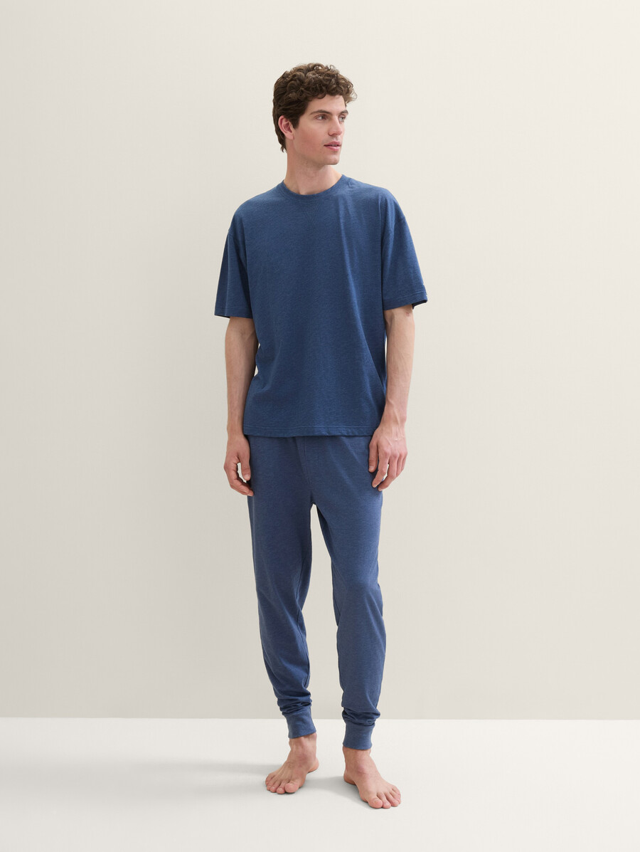 pantalón de pijama con efecto jaspeado