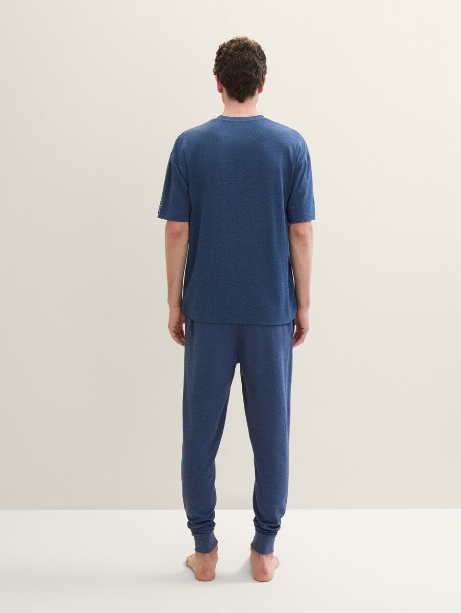 pantalón de pijama con efecto jaspeado