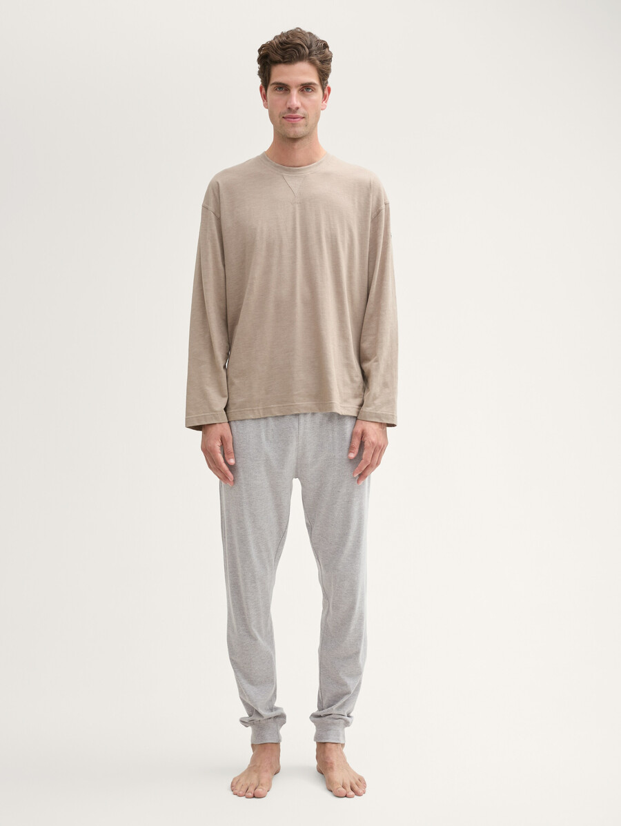pantalón de pijama con efecto jaspeado