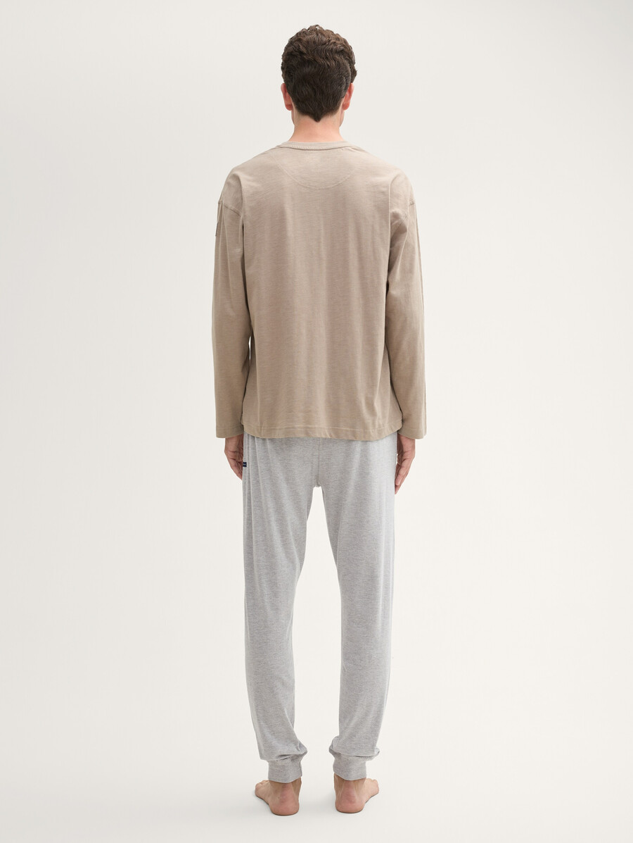 pantalón de pijama con efecto jaspeado