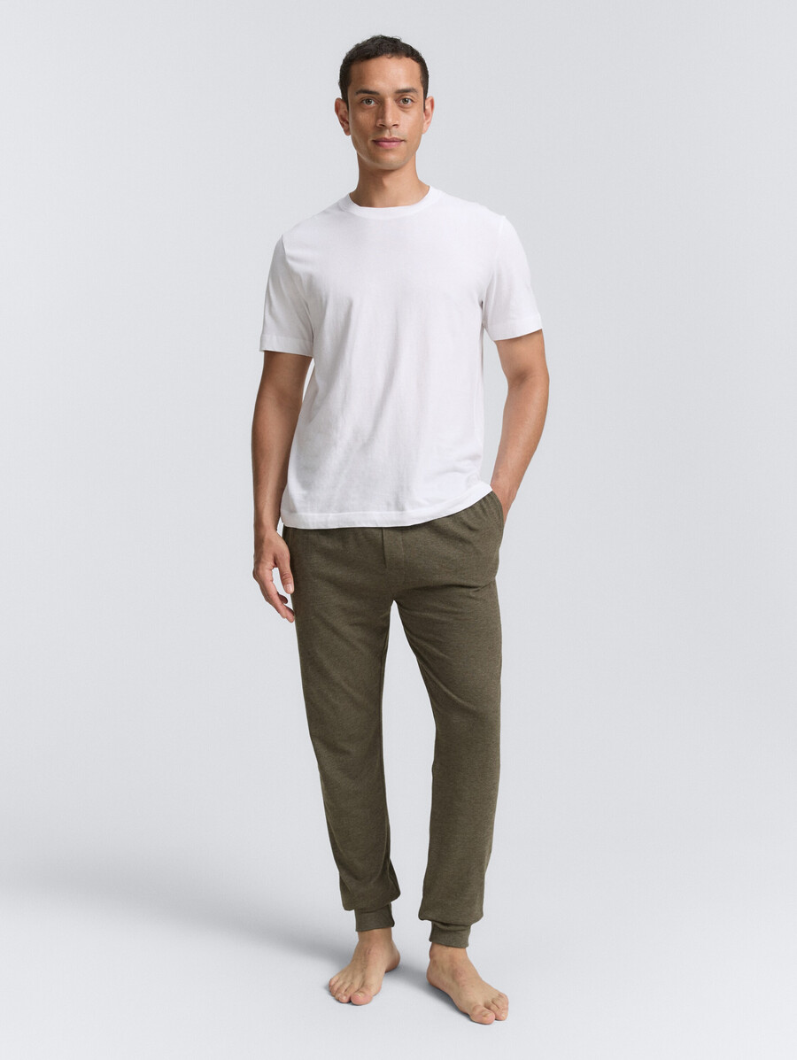 pantalón de pijama con efecto jaspeado