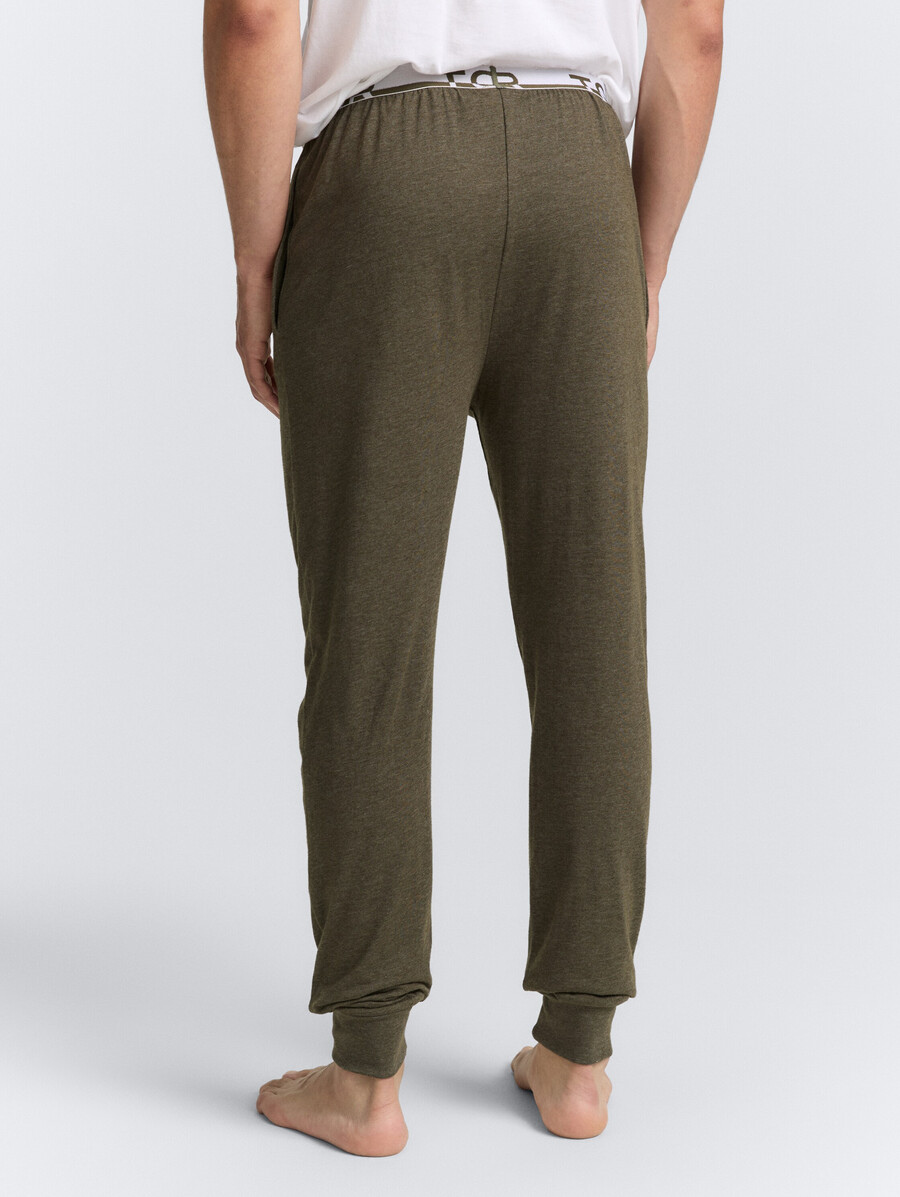 pantalón de pijama con efecto jaspeado
