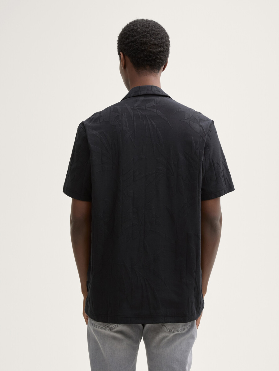 camisa de manga corta de corte relajado para resort
