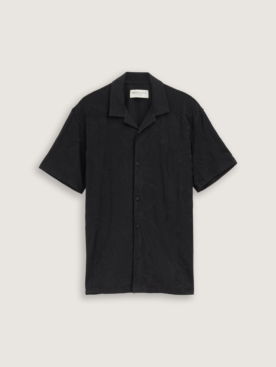 camisa de manga corta de corte relajado para resort