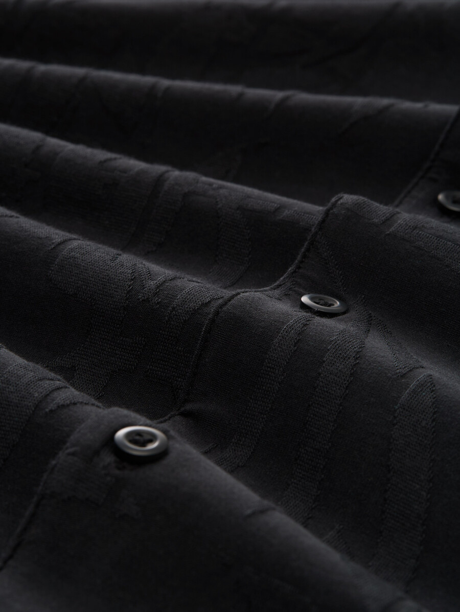 camisa de manga corta de corte relajado para resort