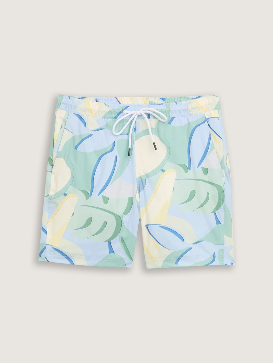 bañador corto con estampado
