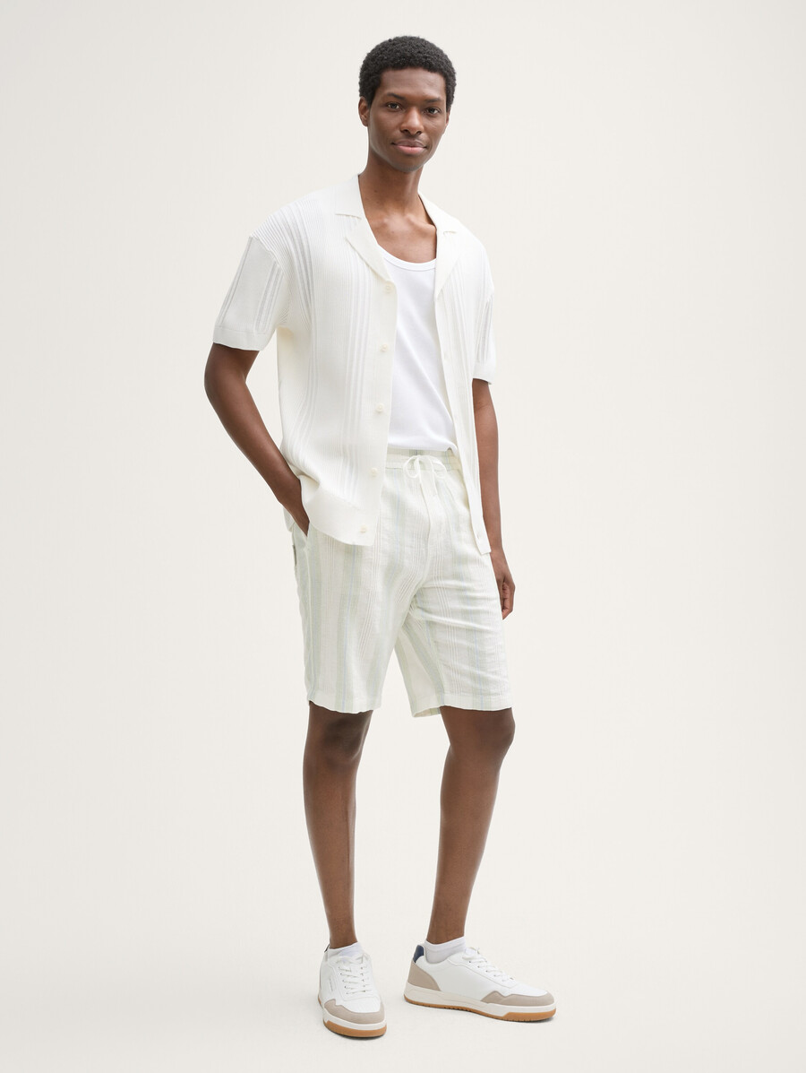 pantalones cortos de algodón de corte relajado