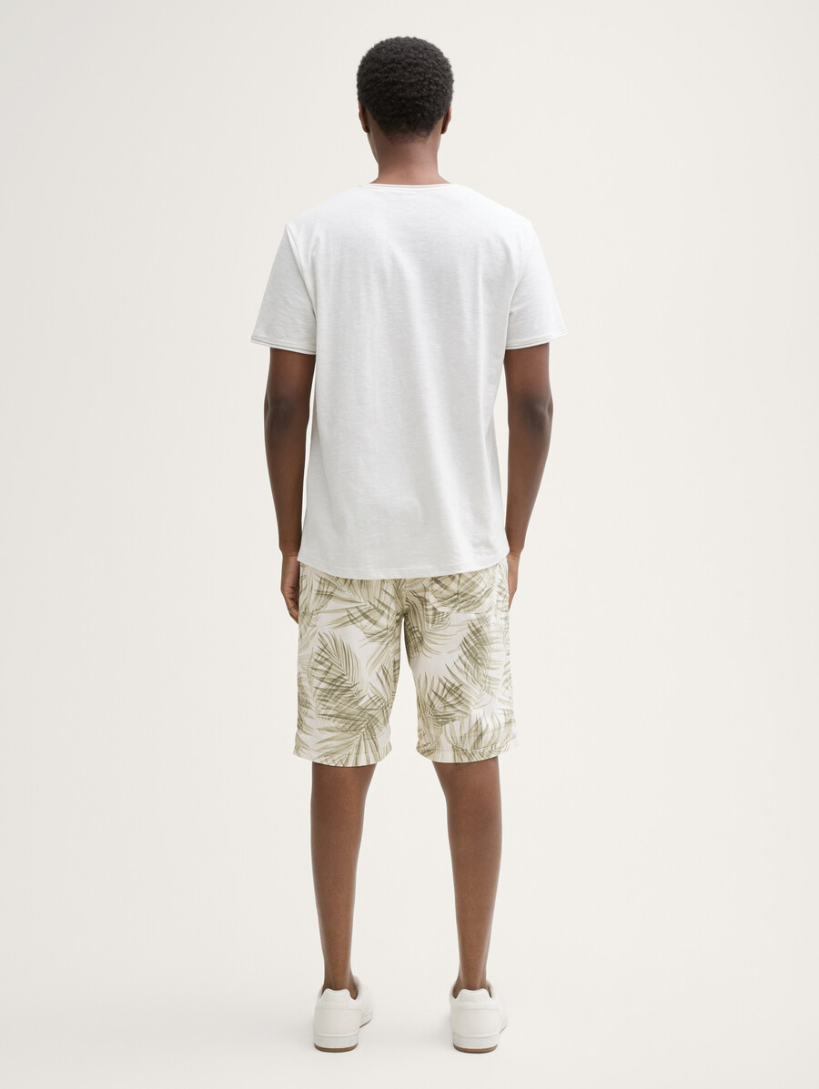pantalones cortos relajados con contenido de lino