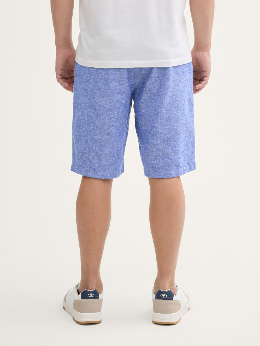 pantalones cortos relajados con contenido de lino