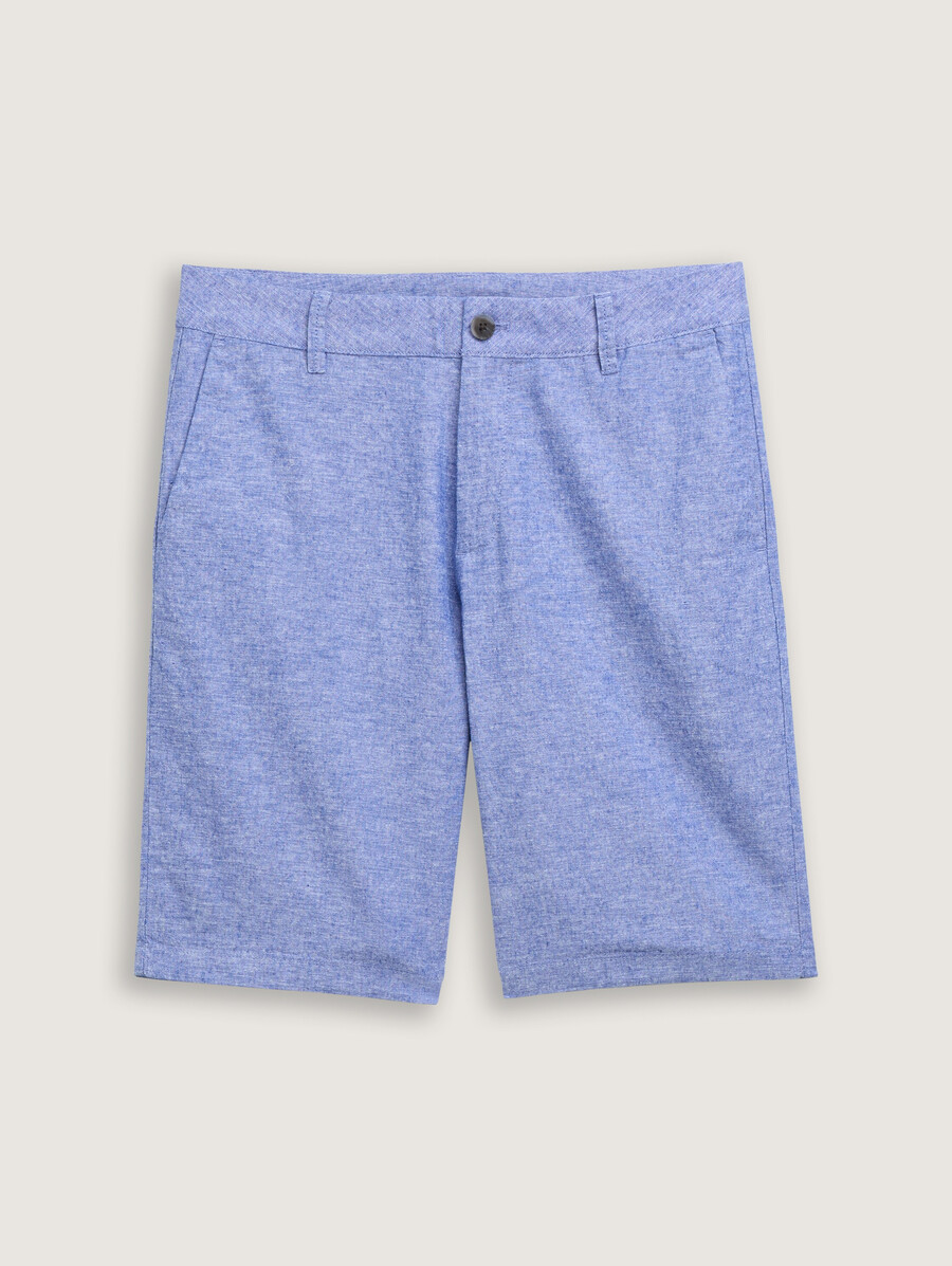 pantalones cortos relajados con contenido de lino
