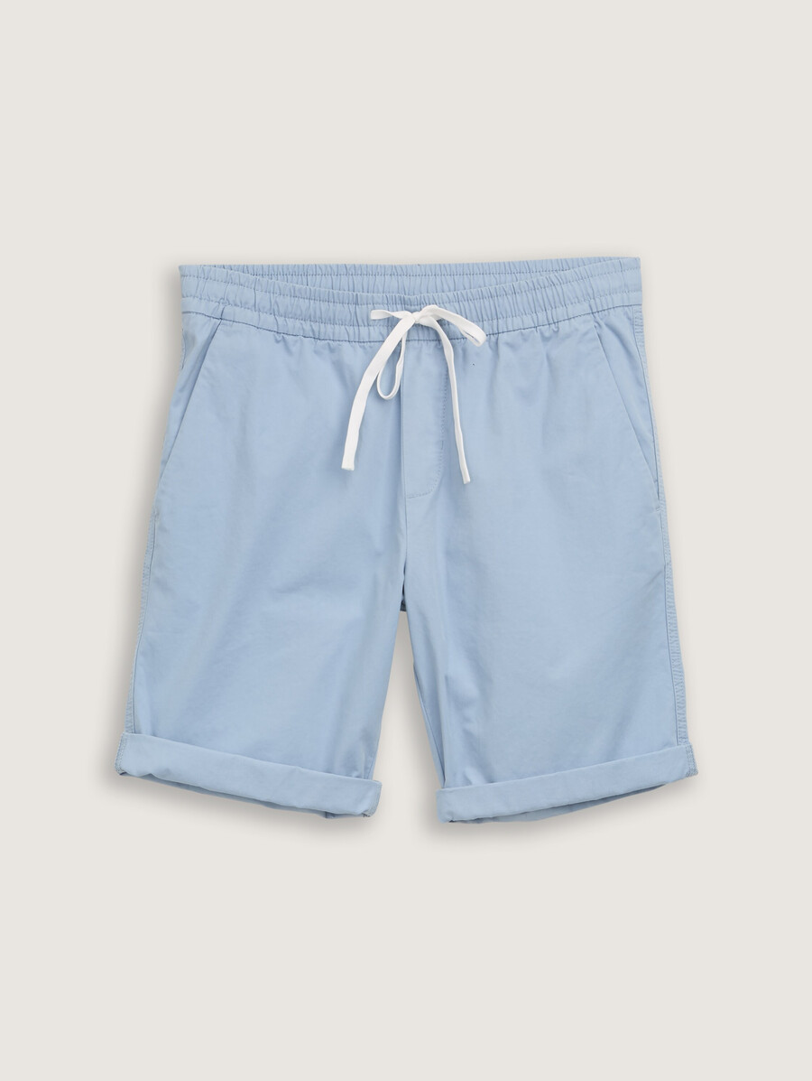 pantalones cortos regulares con cinturilla elástica de algodón.