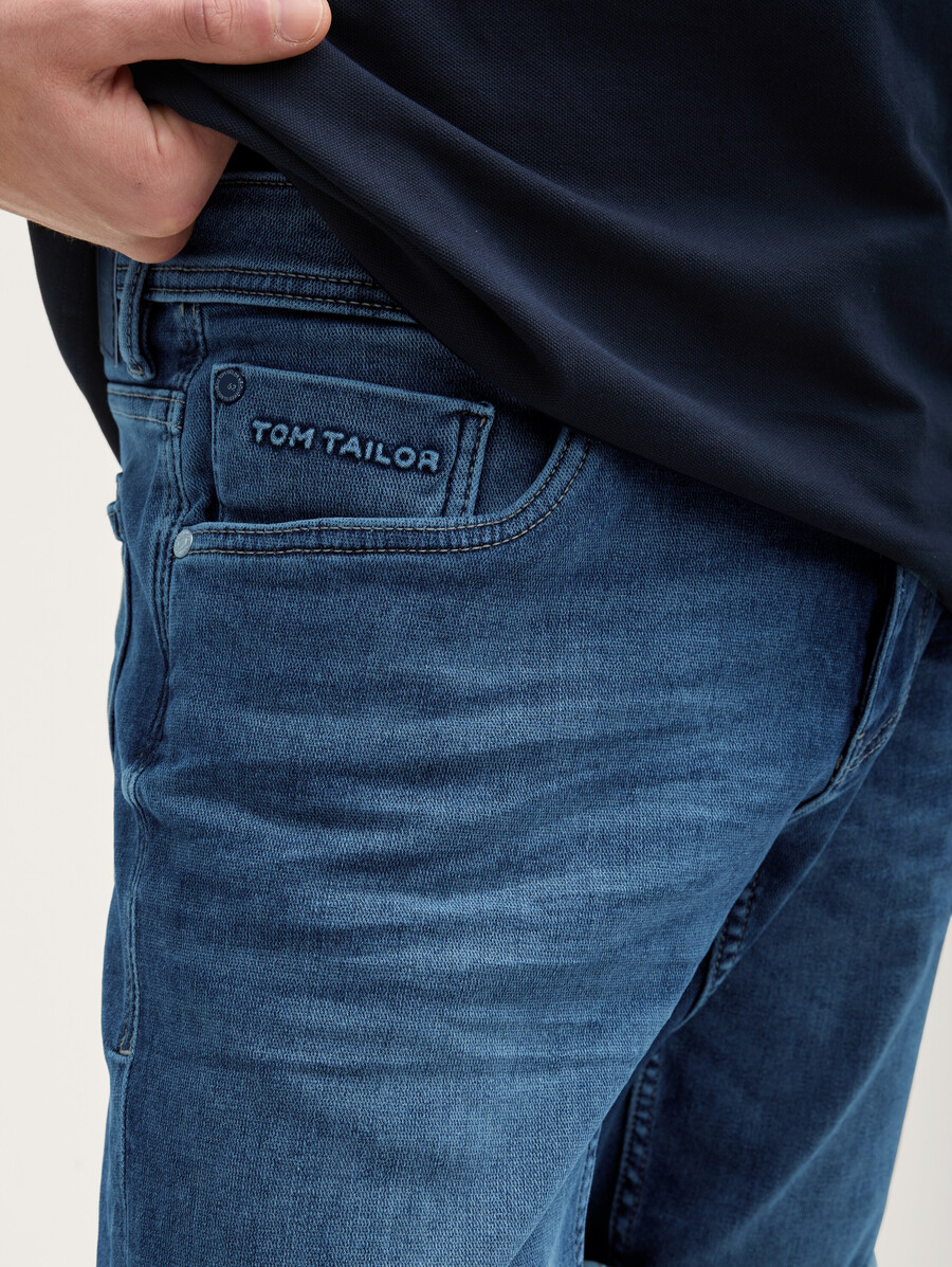 pantalones cortos vaqueros ajustados ttjosh con superelástico