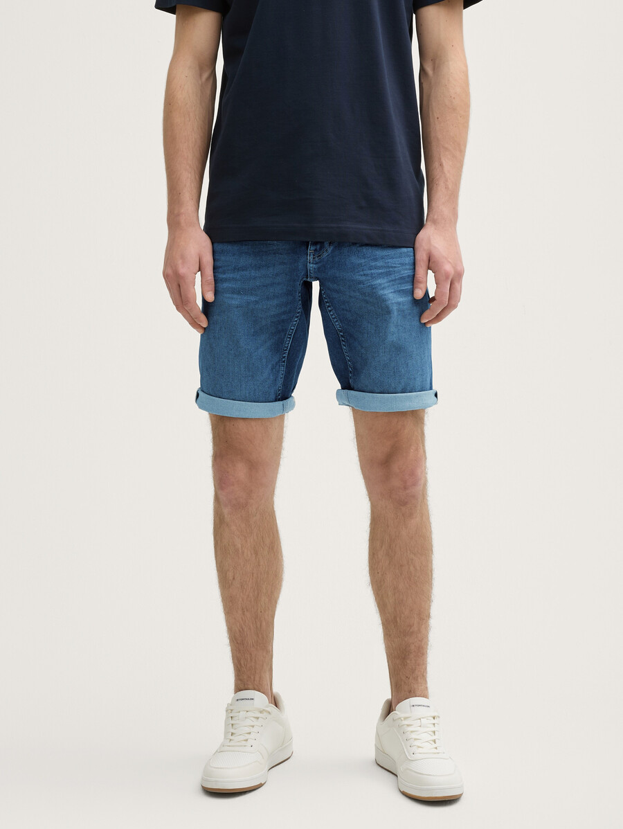 pantalones cortos vaqueros ajustados ttjosh con superelástico